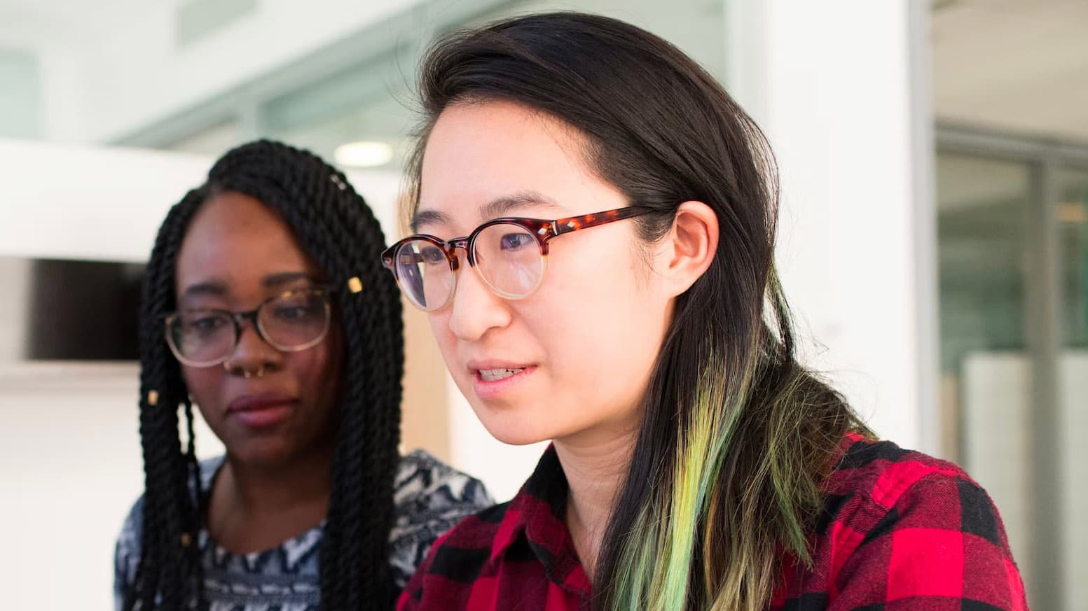 Ryan El Khoury at work with a colleague